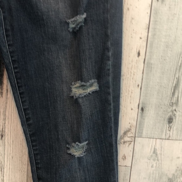 Yummie Heather Thomson Skinny Destroyed Indigo Rock What You Got Jeans 28 - Picture 2 of 13